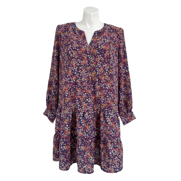 Time and Tru Dresses & Skirts - Time and Tru Floral Short Tiered Dress XXL